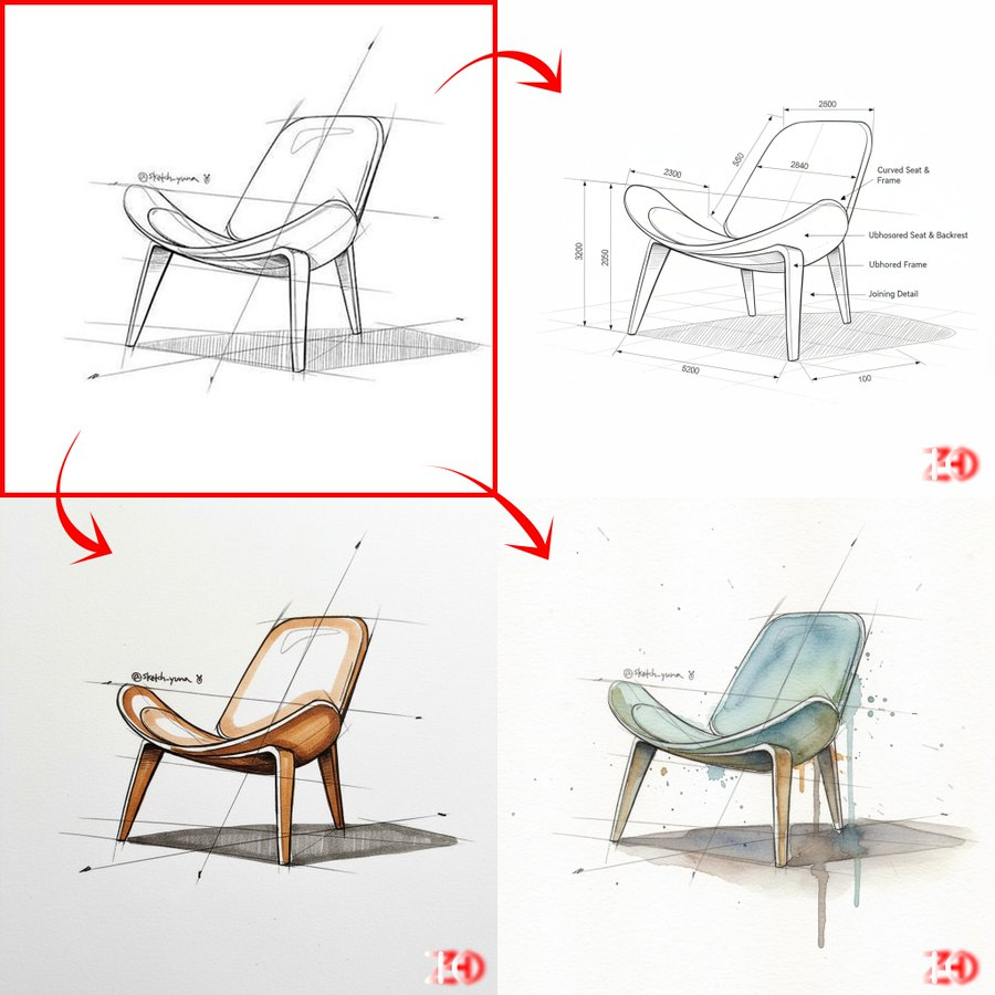 turn this photo into 马克笔画/水彩画/diagram